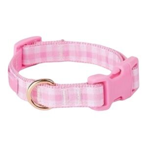 Stoney Clover Lane LIMITED EDITION Medium Pink Gingham Dog Collar